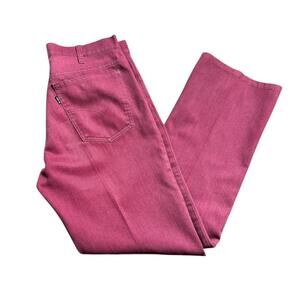 VTG 70s Levis Sta Prest 646 Big E Pants Burgundy corduroy